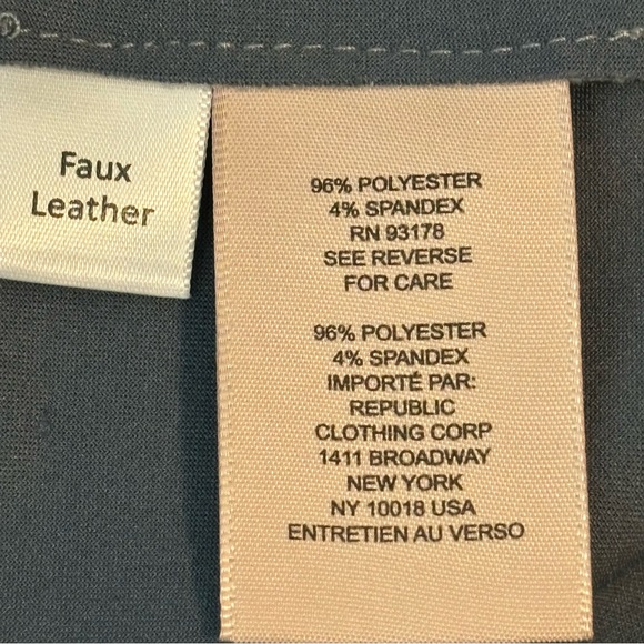 Philosophy Faux Suede Dusty Blue Open Jacket, Size Small - Picture 13 of 14